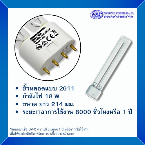 OSRAM หลอดยูวีฆ่าเชื้อ UV-C รุ่น HNS - Image 2
